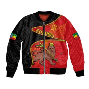 Ethiopia Derg Downfall Day Bomber Jacket Ethiopian Lion of Judah LT14