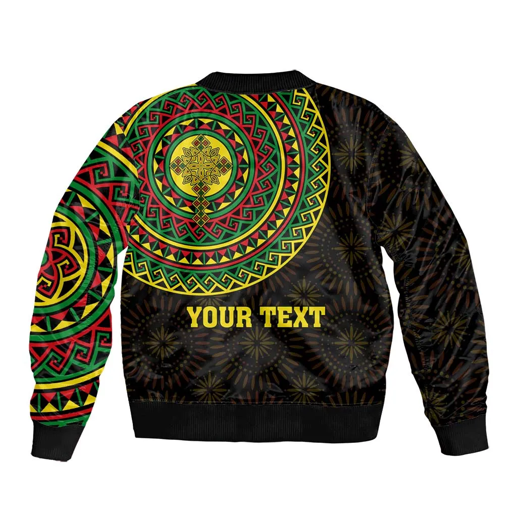Ethiopia National Day Bomber Jacket Lion Of Judah African Pattern LT01