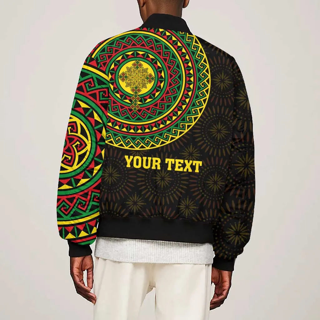 Ethiopia National Day Bomber Jacket Lion Of Judah African Pattern LT01