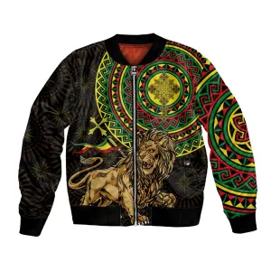 Ethiopia National Day Bomber Jacket Lion Of Judah African Pattern LT01