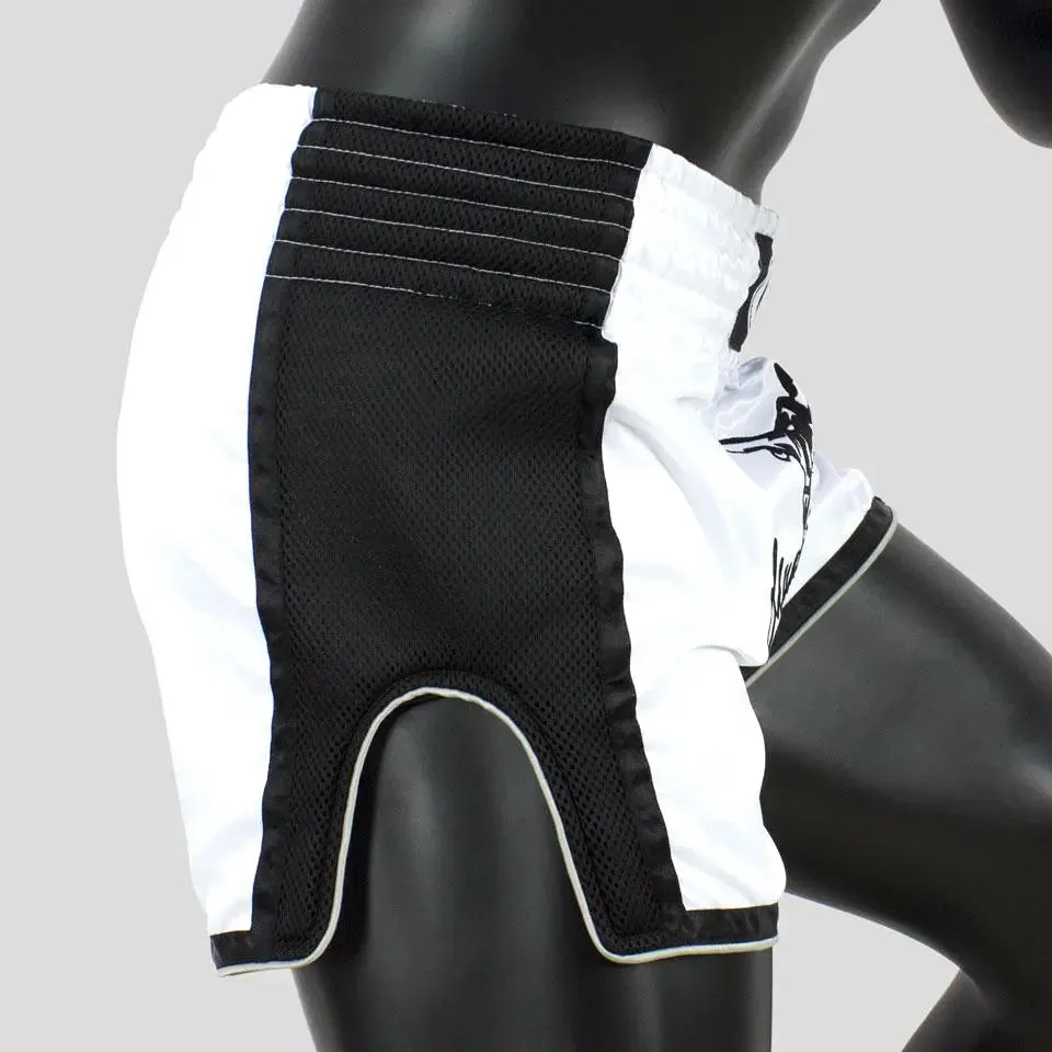 Fairtex White Slim Cut Muay Thai Shorts