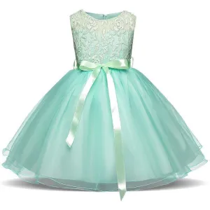 Fancy Girls Dresses Christmas or Wedding Dresses 1- 8 Years Blue Pink