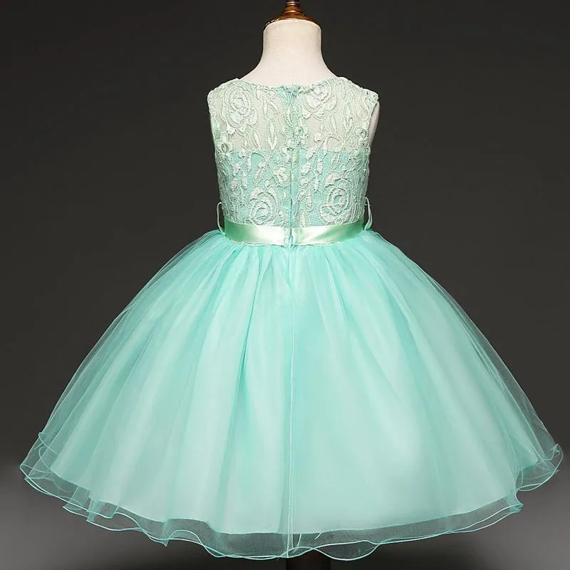 Fancy Girls Dresses Christmas or Wedding Dresses 1- 8 Years Blue Pink