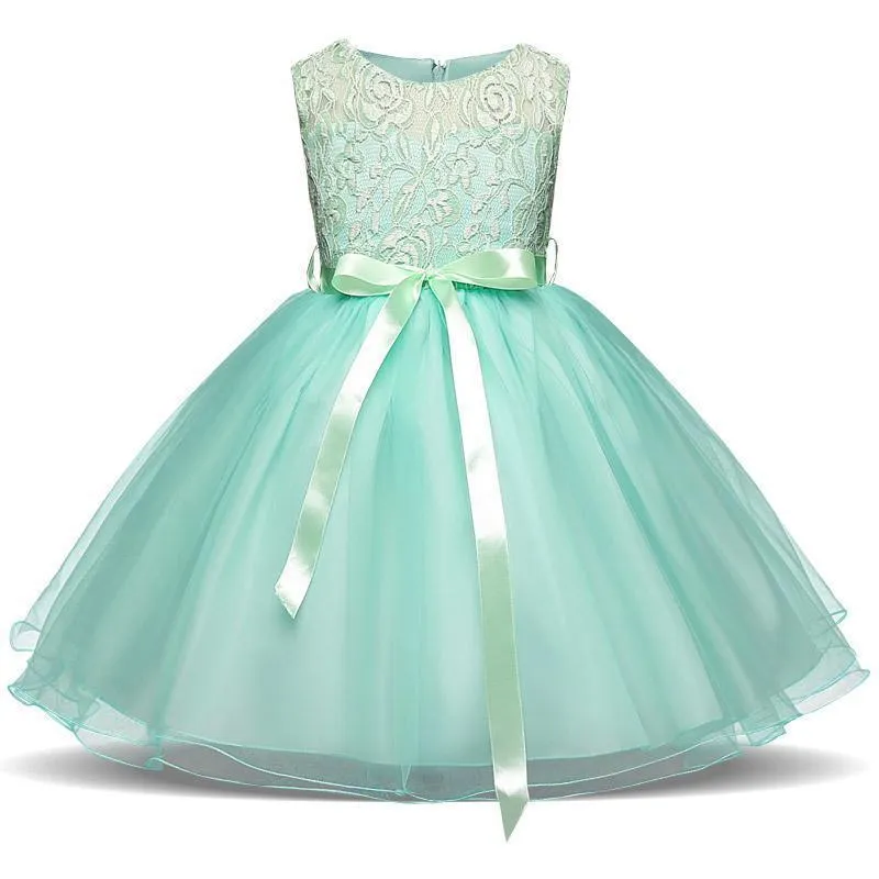 Fancy Girls Dresses Christmas or Wedding Dresses 1- 8 Years Blue Pink