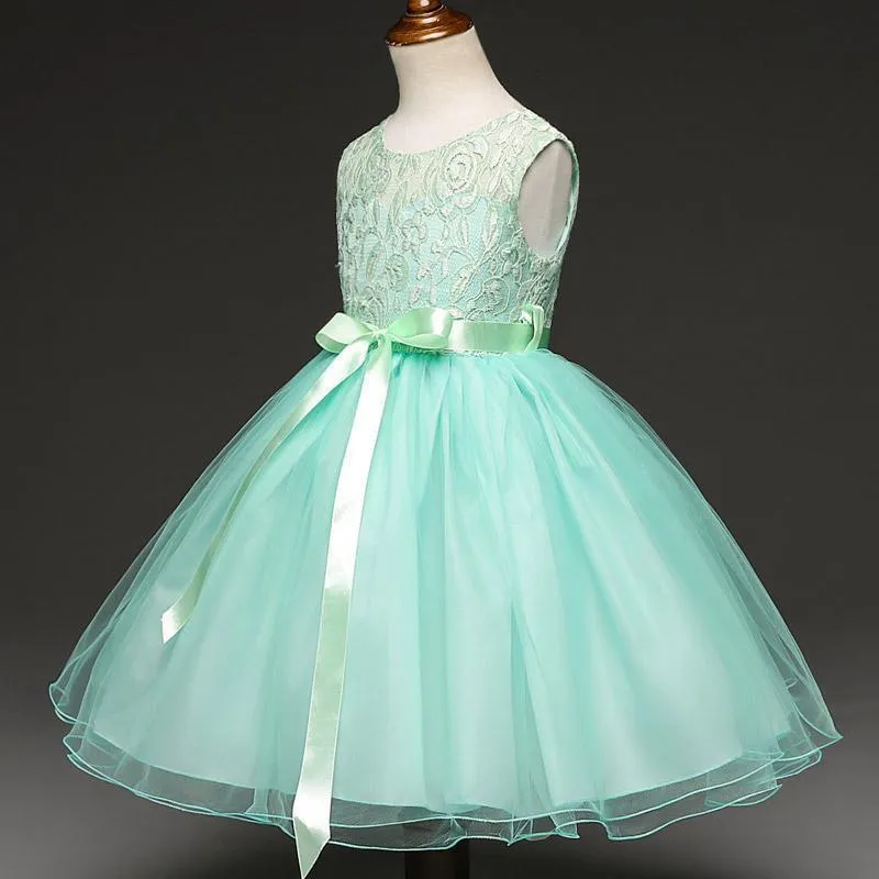 Fancy Girls Dresses Christmas or Wedding Dresses 1- 8 Years Blue Pink