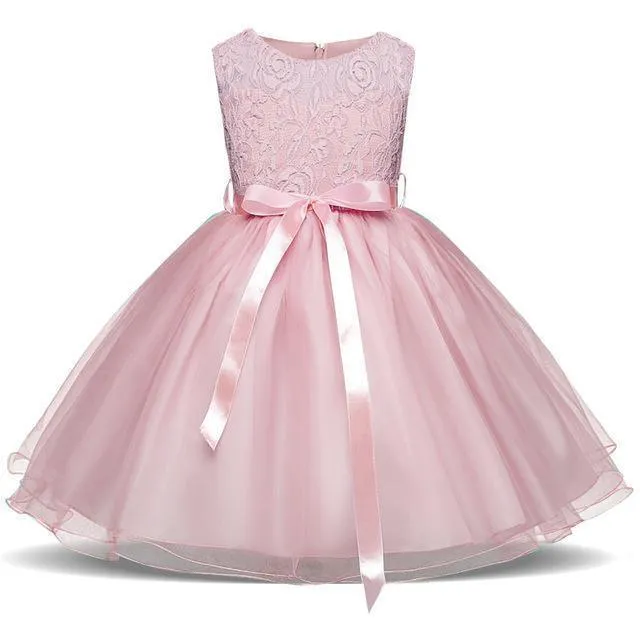 Fancy Girls Dresses Christmas or Wedding Dresses 1- 8 Years Blue Pink
