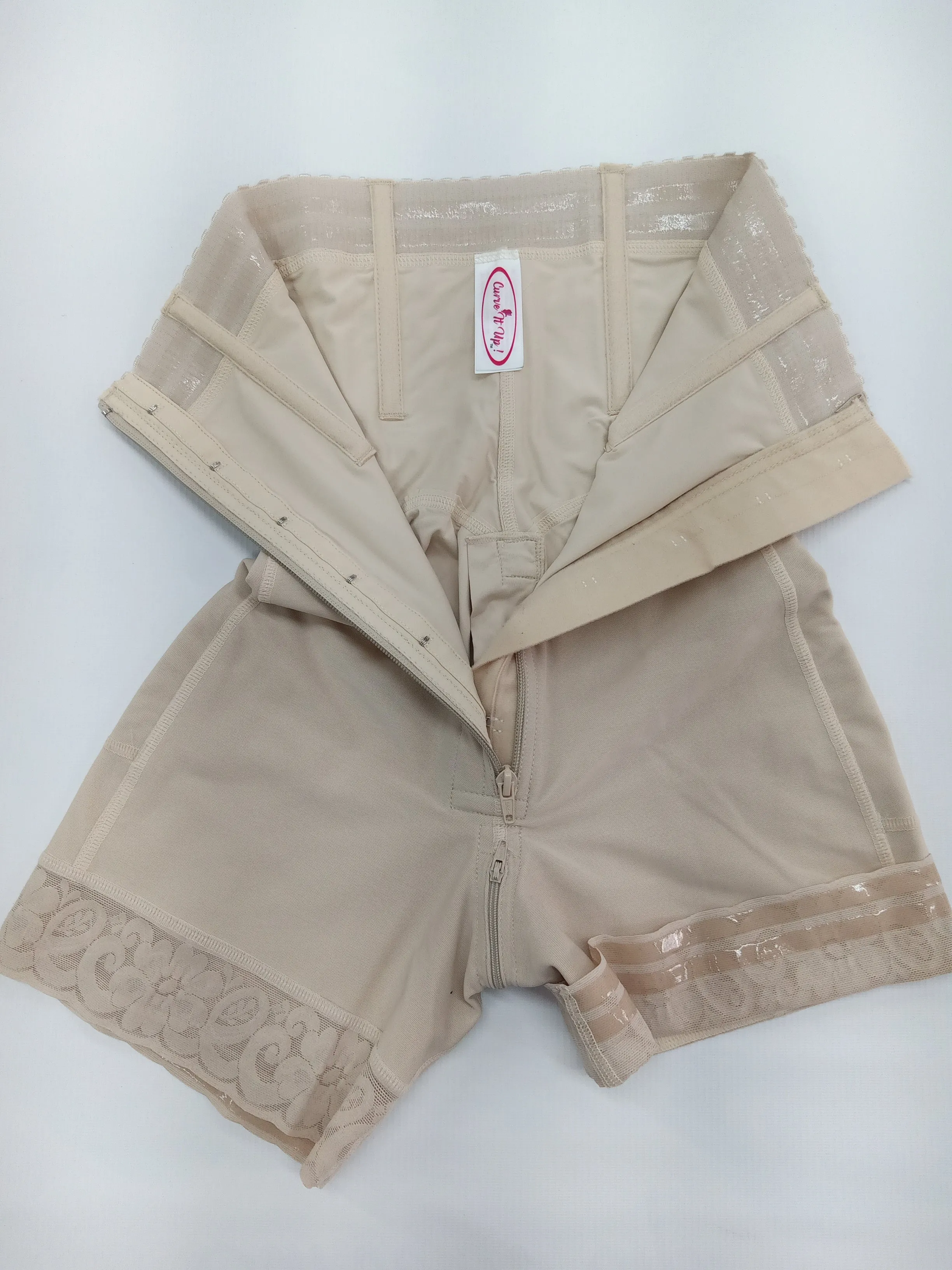 FB714 STRAPLESS SHORT FAJA PERINEAL ZIPPER