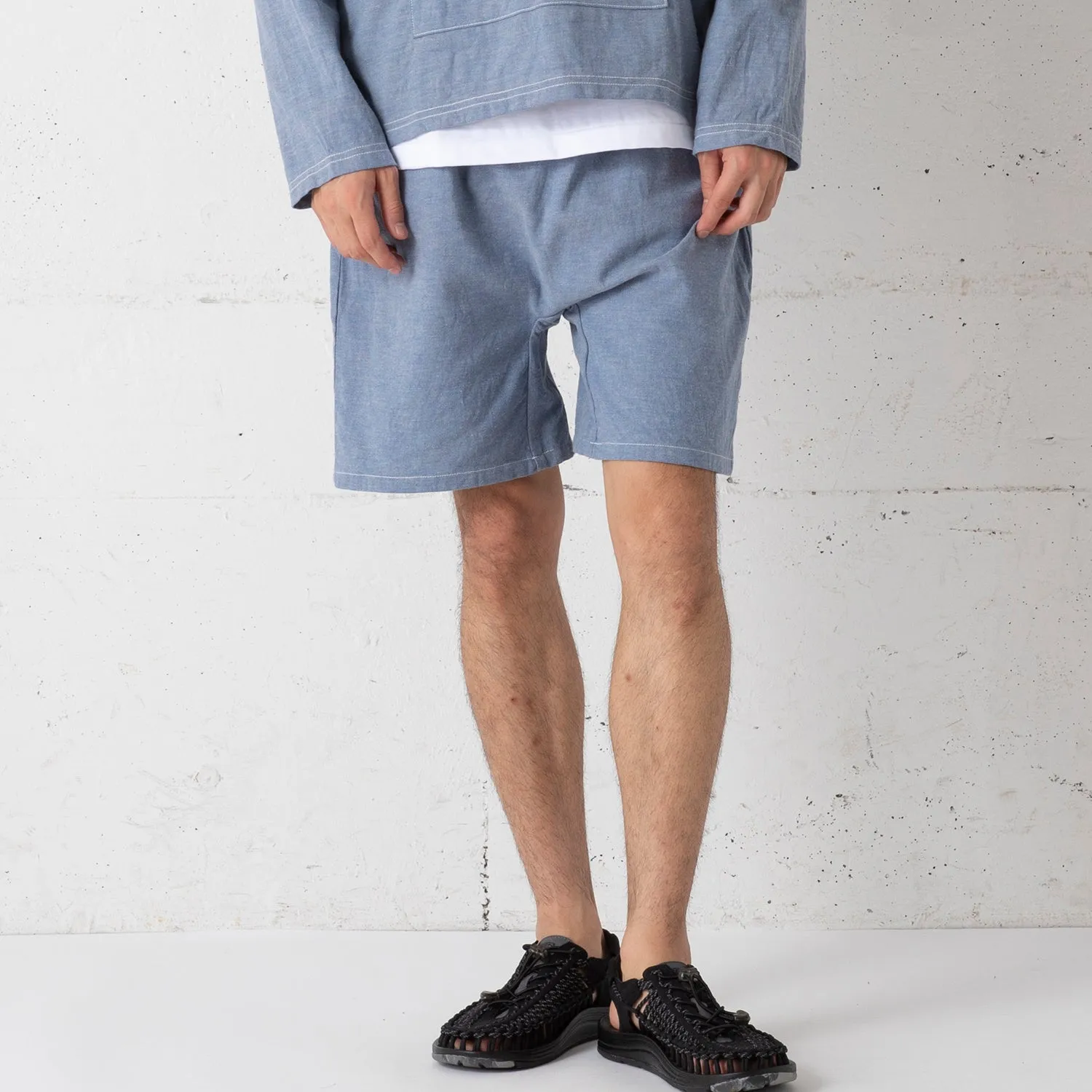 feel so easy good things for relaxing | フィールソーイージーグッドシングスフォーリラクシング　chambray relax shorts