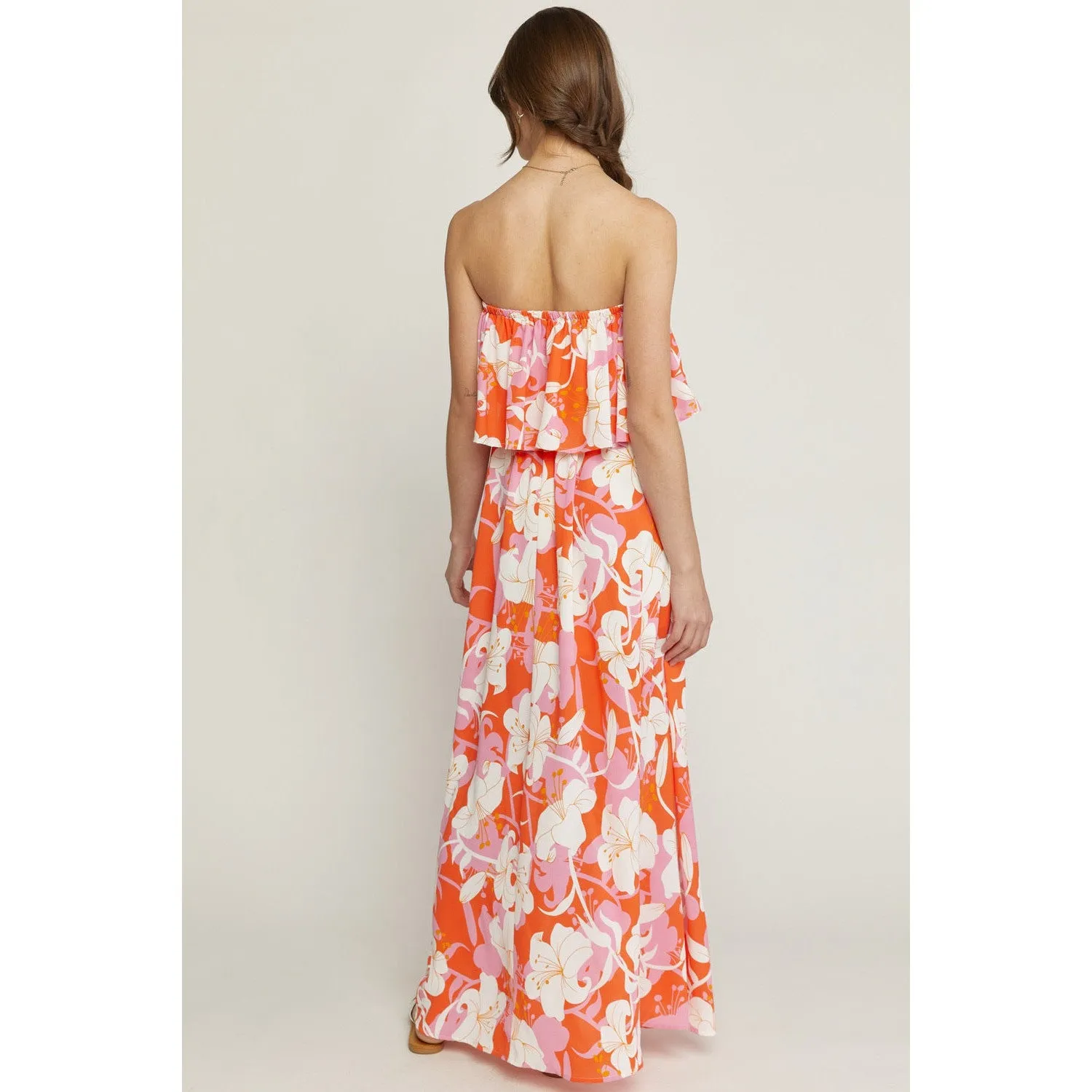 Feeling Bubbly Dress in a Flowers SunSet
