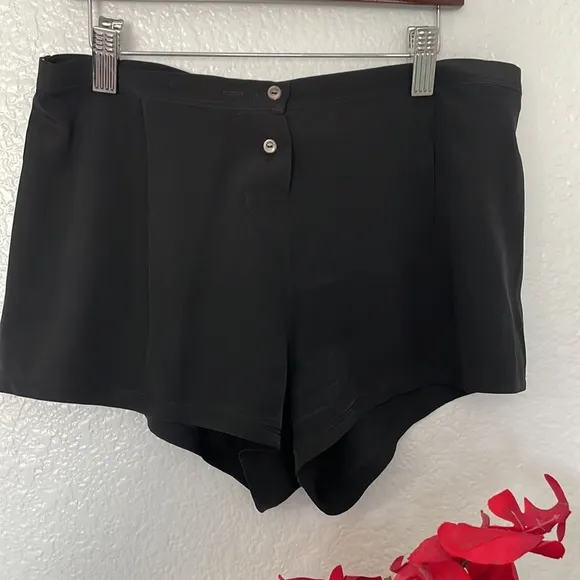FF Lifestyle Black Silk Tank Top Shorts Loungewear Sleep Set S