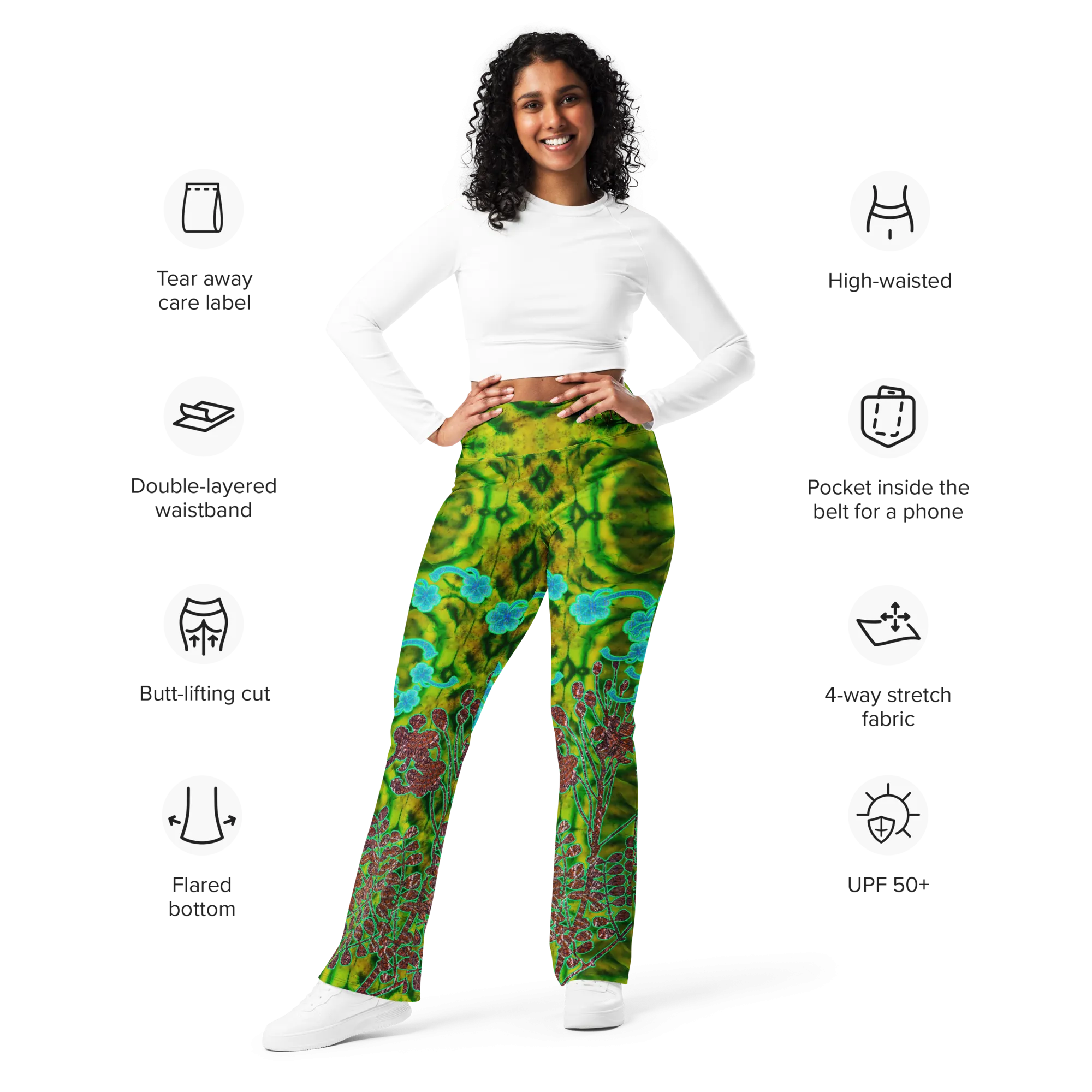 Flare Leggings (Her/Muliebris)(WindSong Flower) RJSTH@Fabric#10 RJSTHW2024 RJS