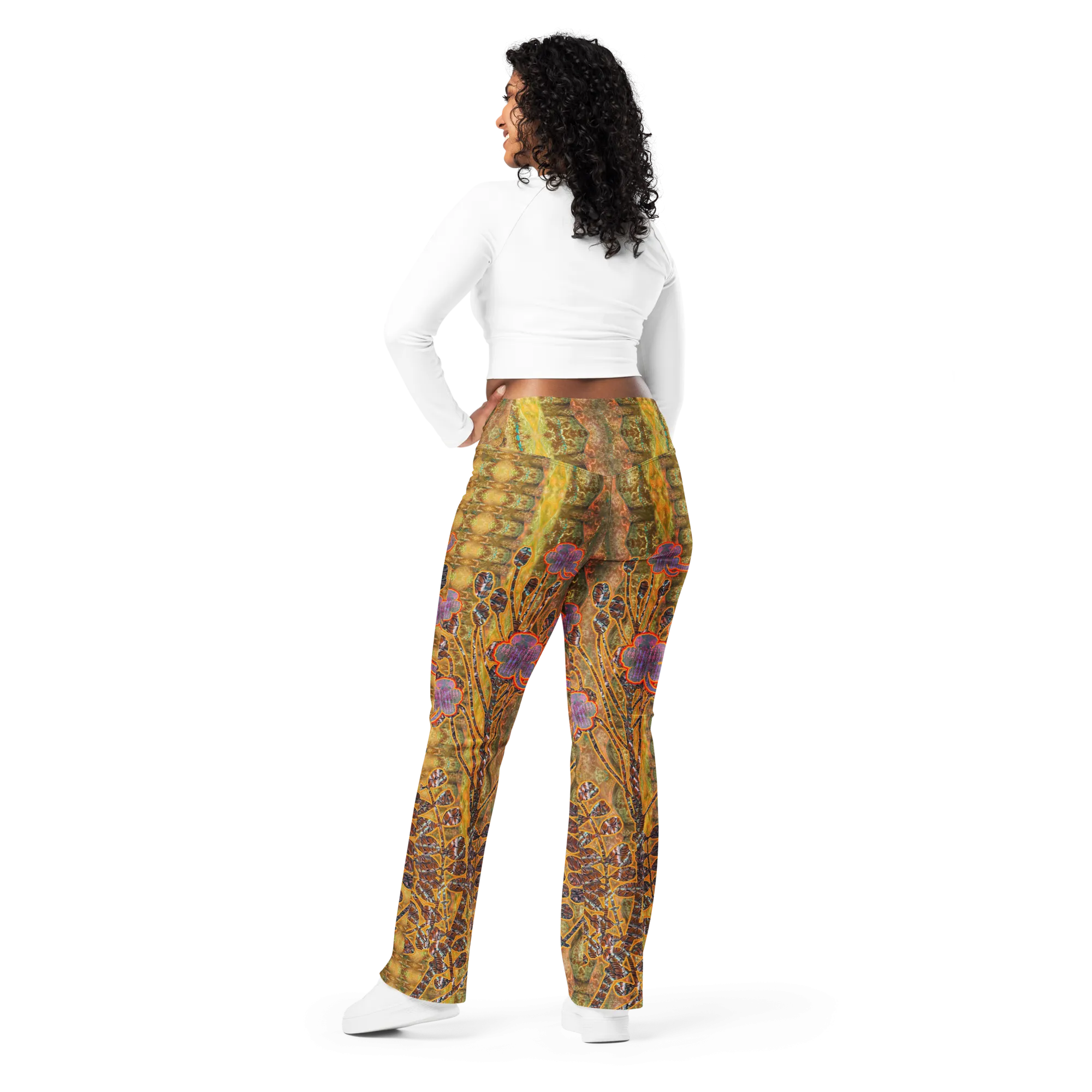 Flare Leggings (Her/Muliebris)(WindSong Flower) RJSTH@Fabric#6 RJSTHW2024 RJS