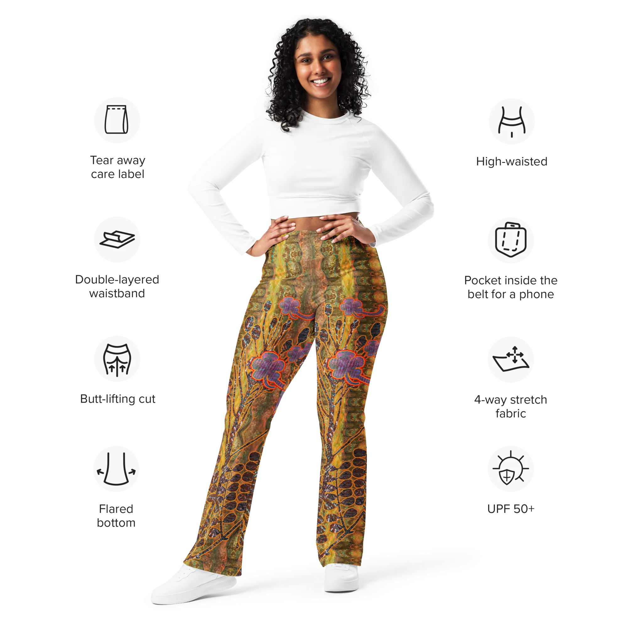 Flare Leggings (Her/Muliebris)(WindSong Flower) RJSTH@Fabric#6 RJSTHW2024 RJS