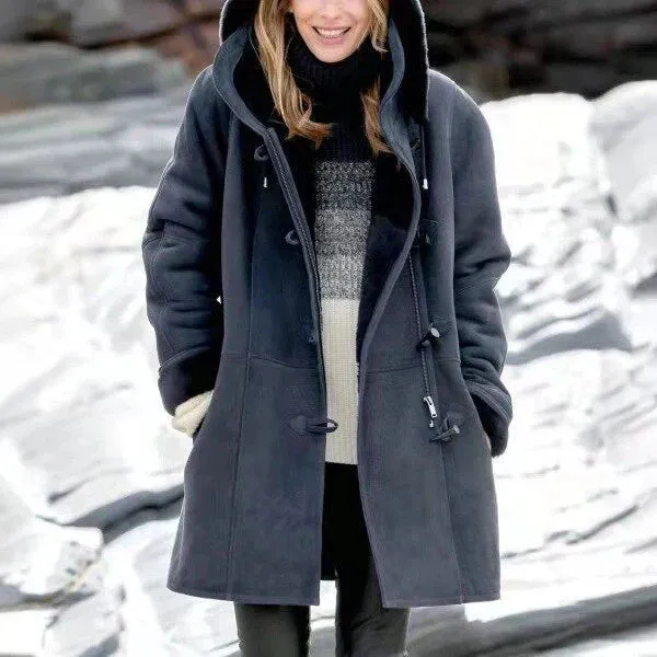 Fleece-lined hooded Isabella casual jacket
