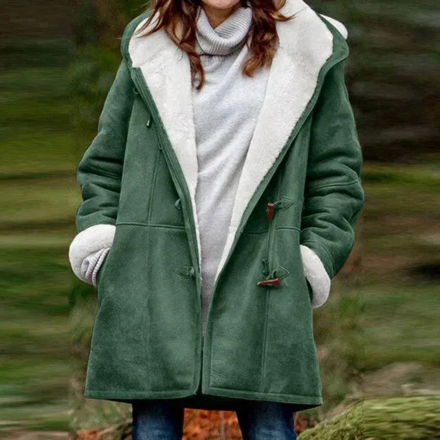 Fleece-lined hooded Isabella casual jacket