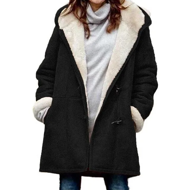 Fleece-lined hooded Isabella casual jacket