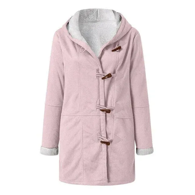 Fleece-lined hooded Isabella casual jacket