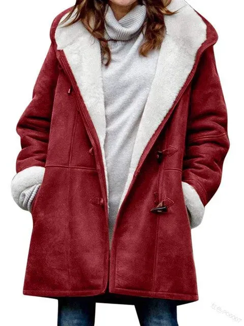 Fleece-lined hooded Isabella casual jacket