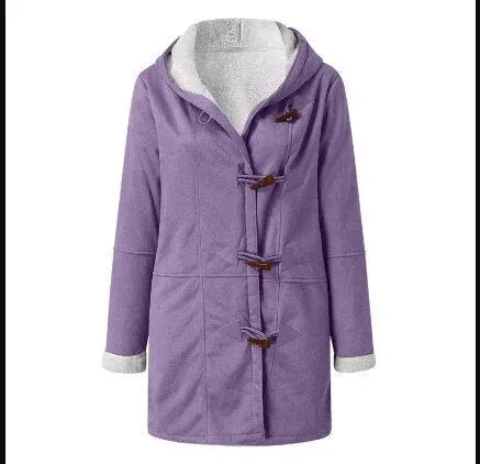 Fleece-lined hooded Isabella casual jacket