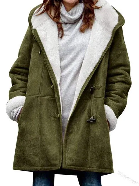 Fleece-lined hooded Isabella casual jacket
