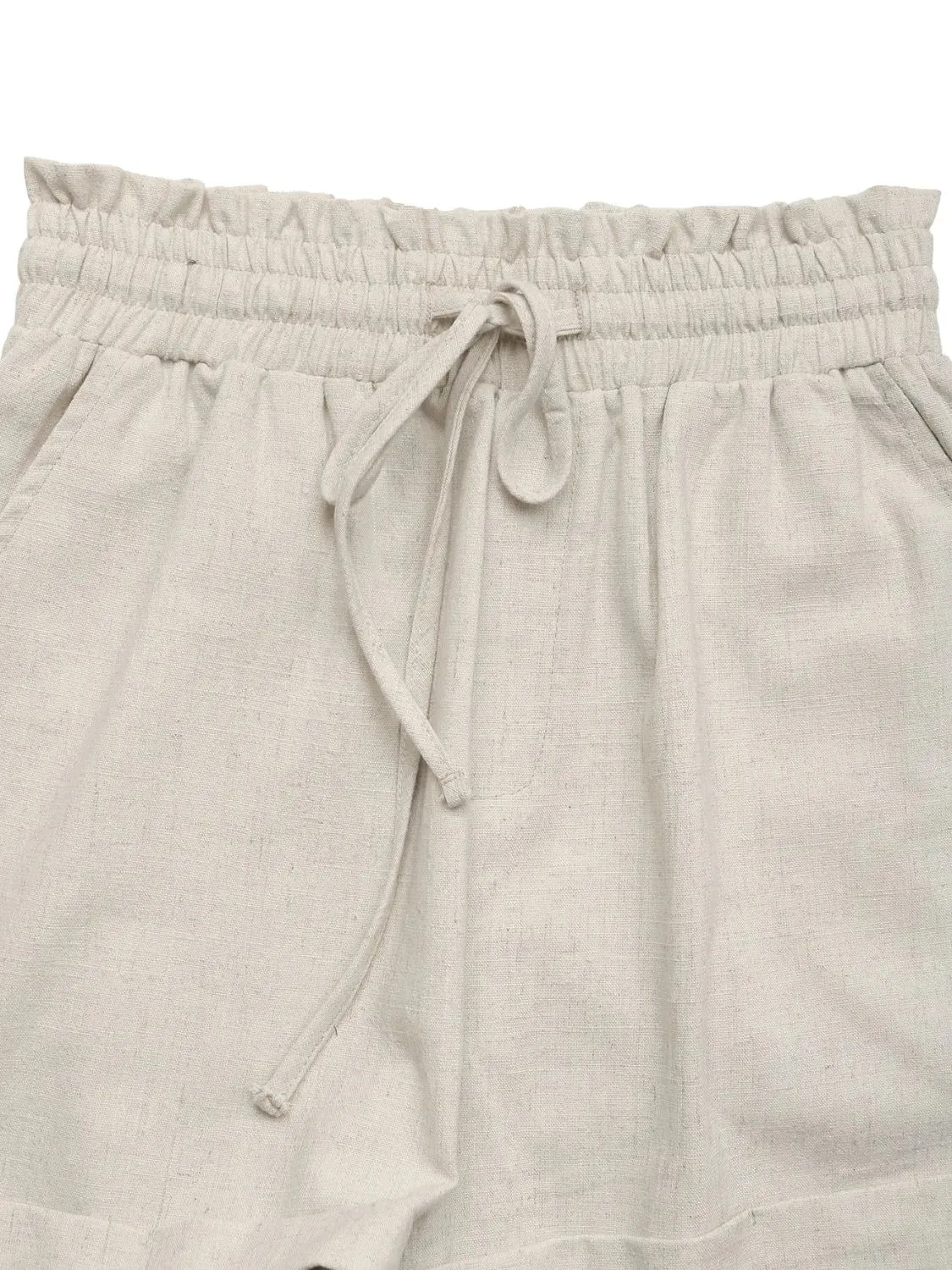 Frill Drawstring Shorts