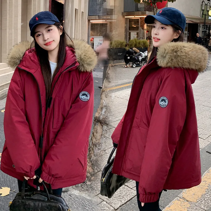 Full Zip Windproof Padded Puffer Jacket with Easy-to-Clean Fabric