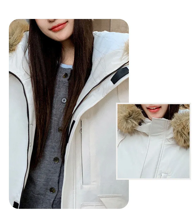 Full Zip Windproof Padded Puffer Jacket with Easy-to-Clean Fabric