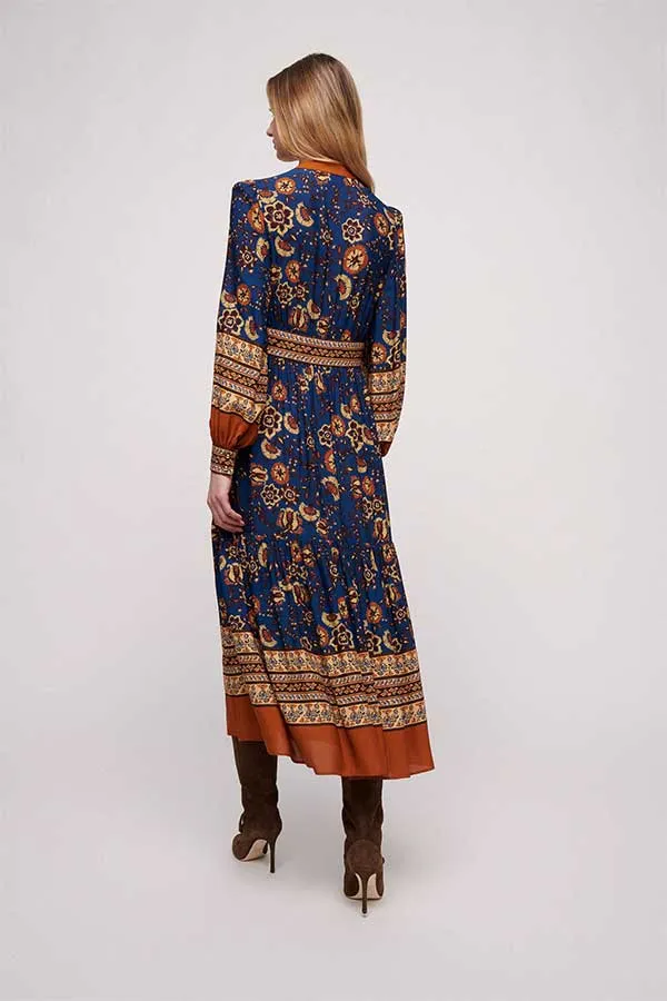 GEIS BLUE LONG KAFTAN STYLE DRESS