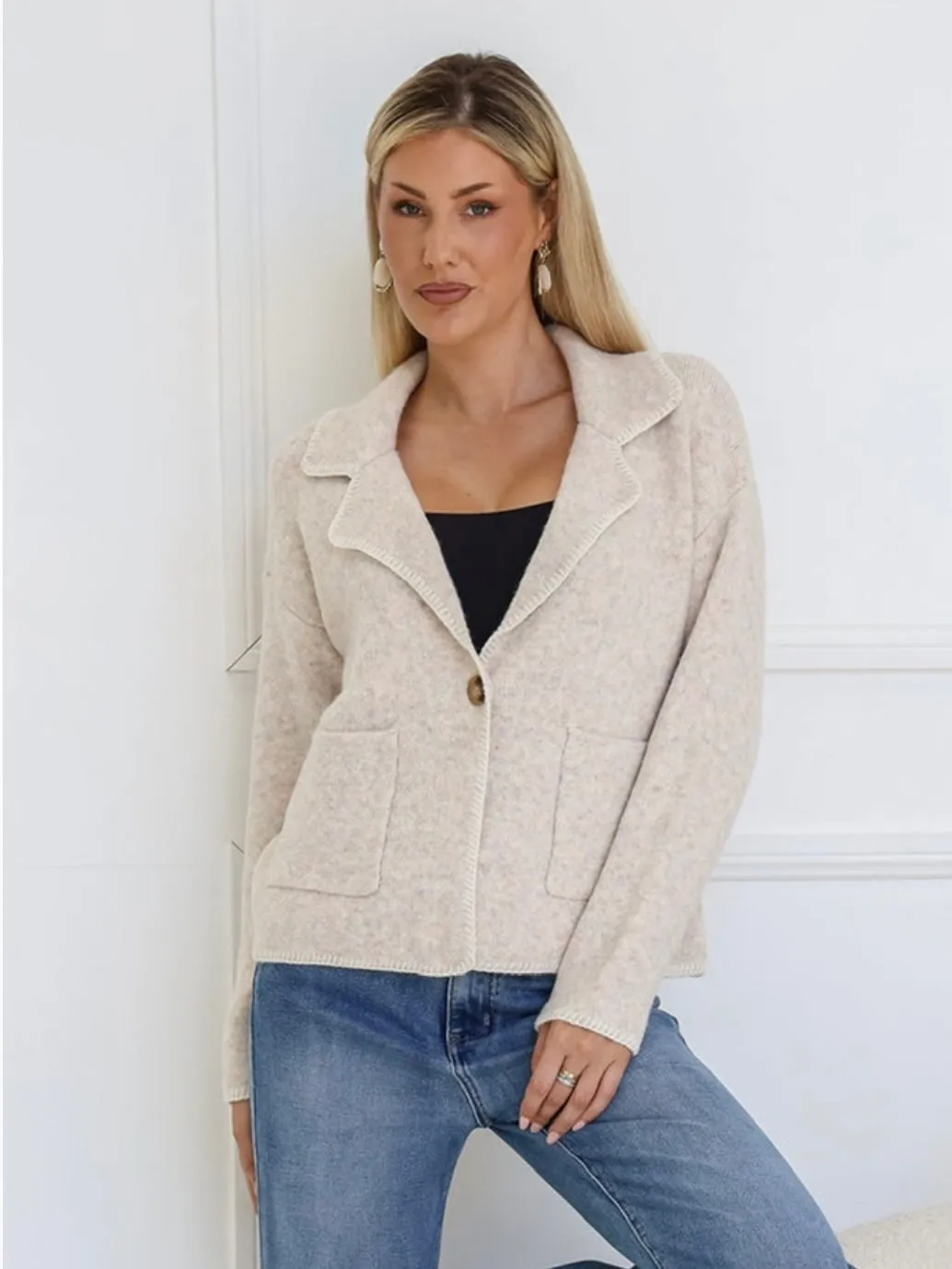 Georgie Cardigan : Oatmeal