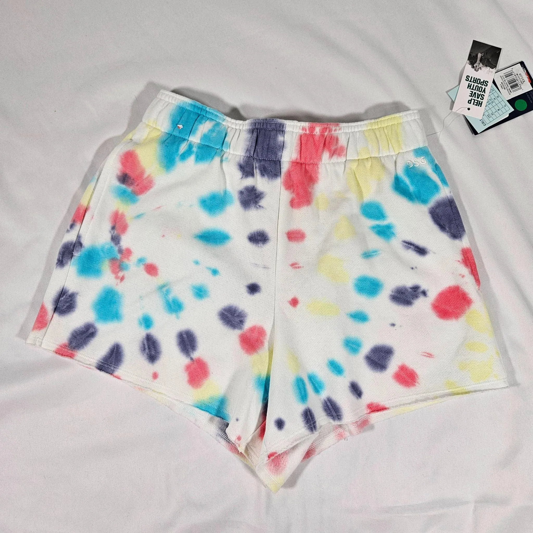 Girls' DSG Boyfriend Fleece Shorts Swirl Pride Tie Dye