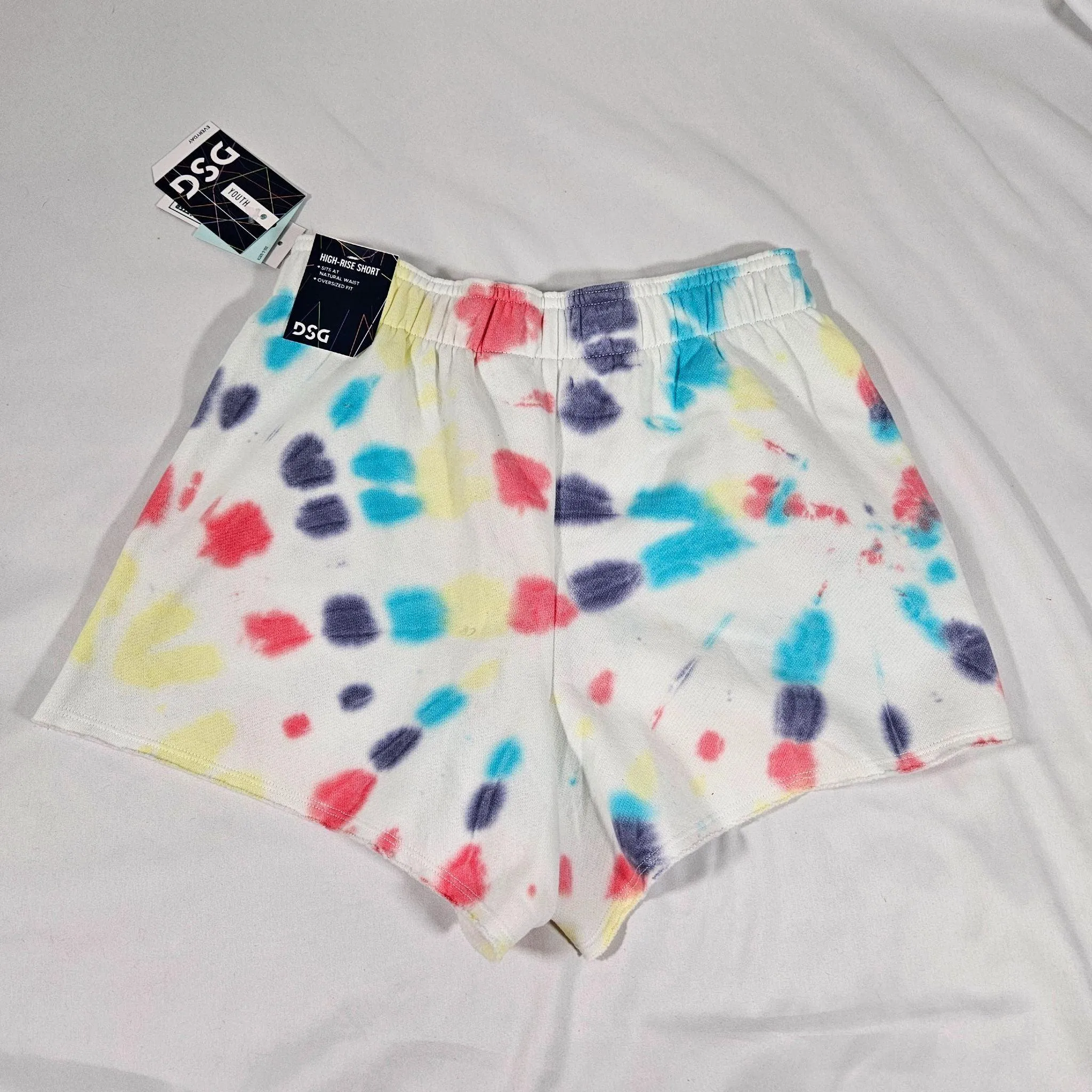 Girls' DSG Boyfriend Fleece Shorts Swirl Pride Tie Dye