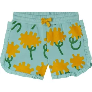 Girls Organic Sunflower Print Jersey Shorts
