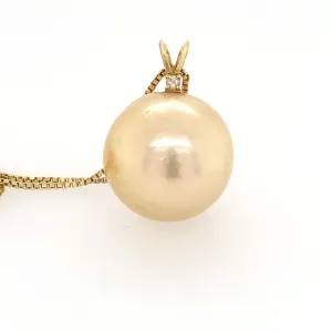 Golden South Sea Pearl Pendant