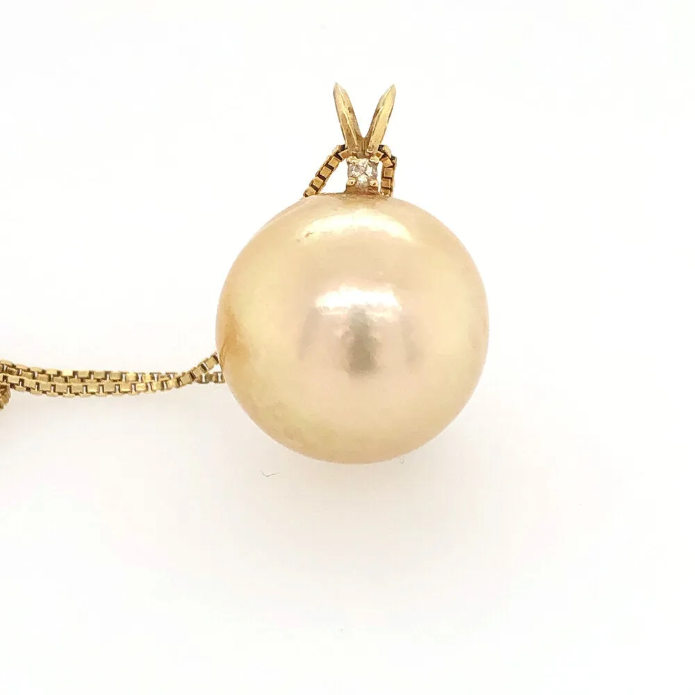 Golden South Sea Pearl Pendant