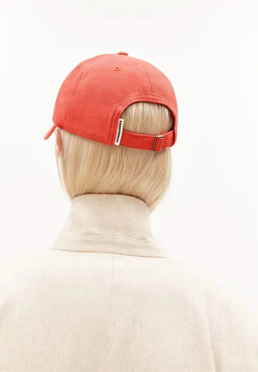 Gorra Armedangels Yenaas Bold Poppy Red