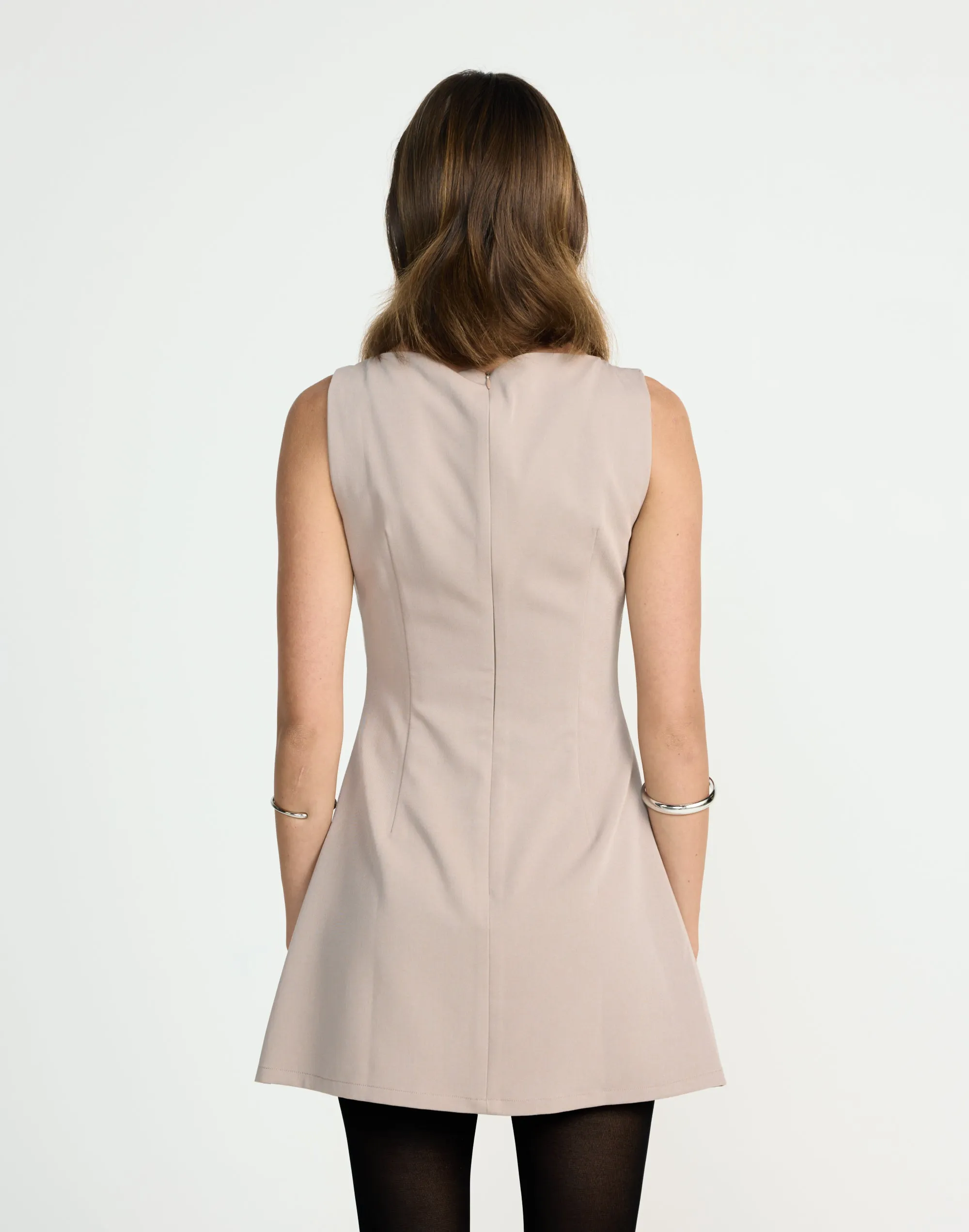 Gwynne Mini Dress (Mocha)
