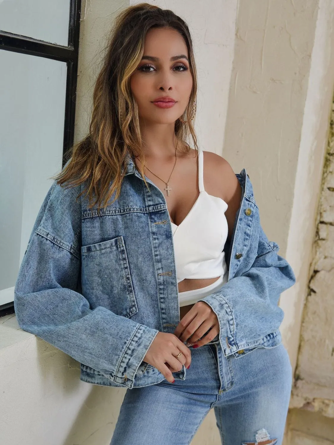 GYPSY - Layered Look Denim Jacket