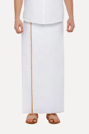 H2O - Double Layered Dhoti With Small Border For Men (Assorted) | Uathayam
