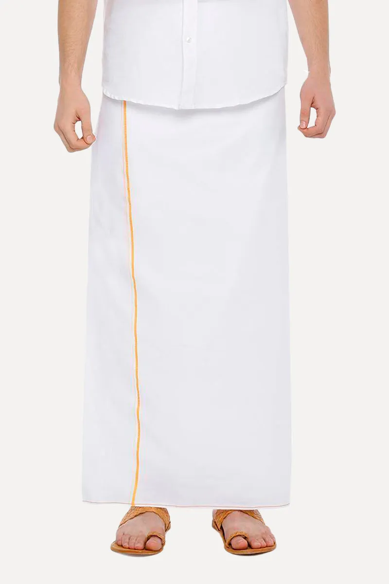 H2O - Double Layered Dhoti With Small Border For Men (Assorted) | Uathayam