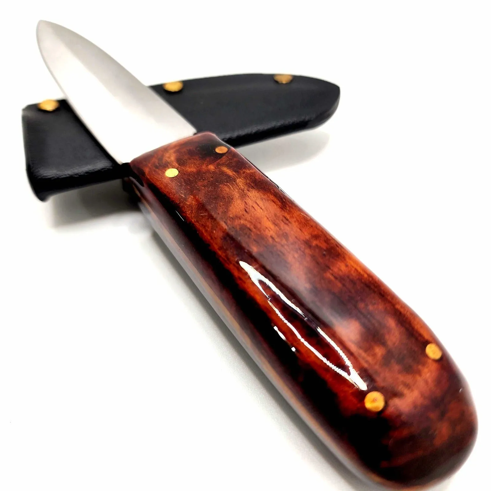 Handmade Paring Knife - Custom Made In USA Kitchen Knife/Dual Edge Kitchen Knife with Sheath