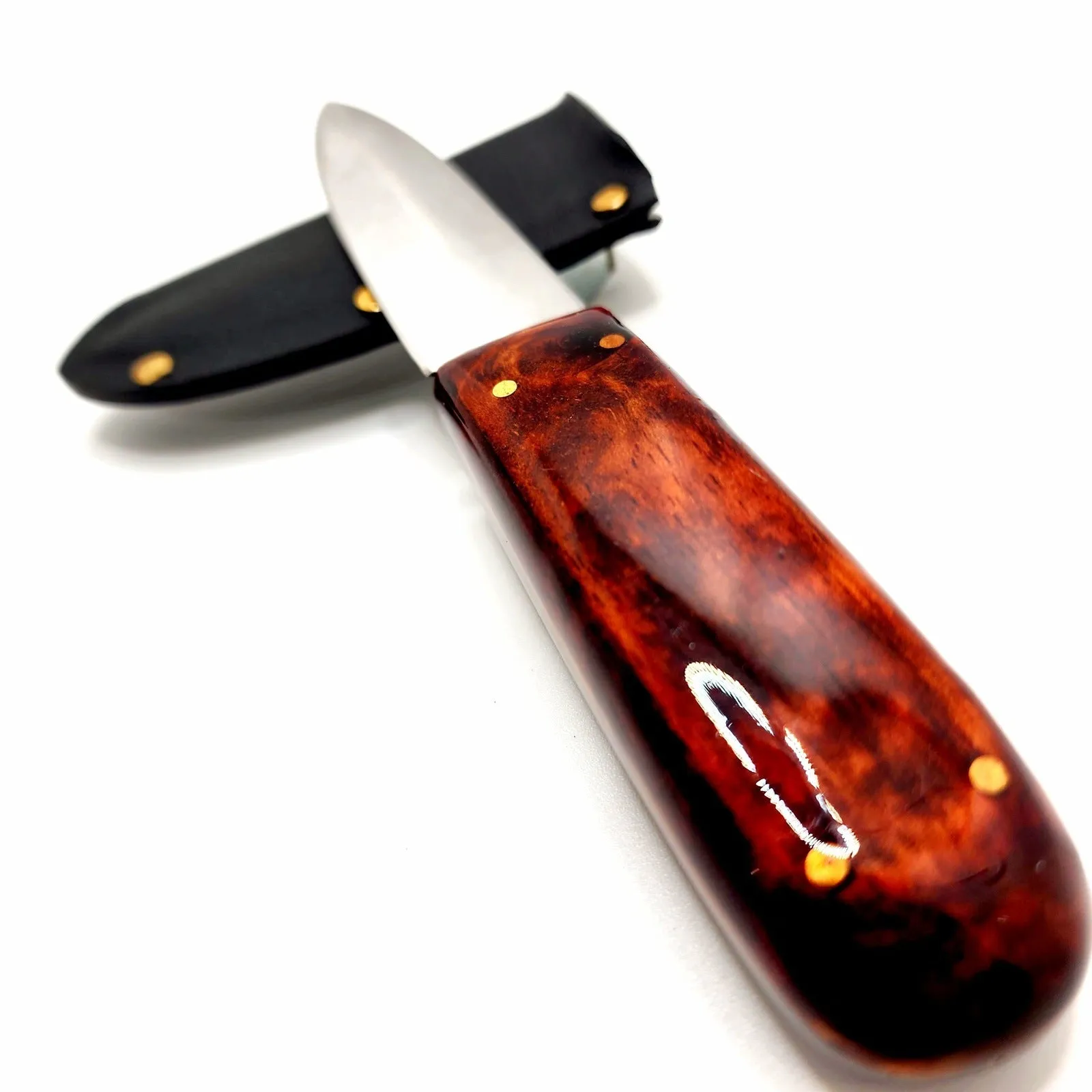 Handmade Paring Knife - Custom Made In USA Kitchen Knife/Dual Edge Kitchen Knife with Sheath