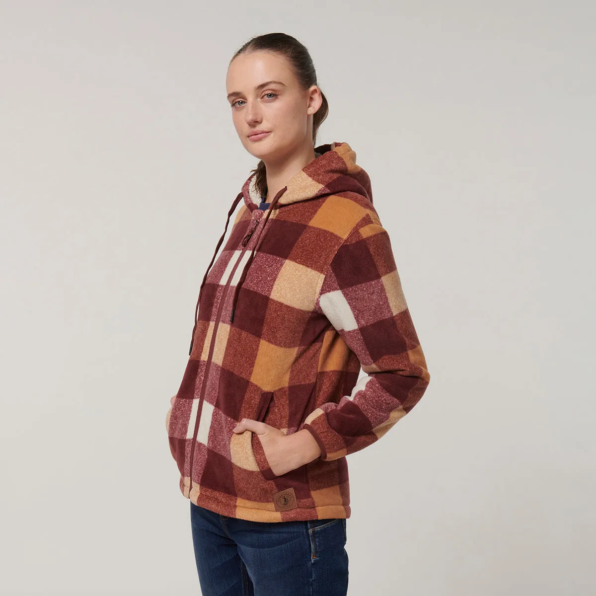 Hard Yakka Women's Check Zoodie - Autumn check