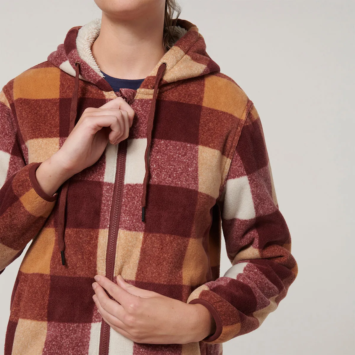 Hard Yakka Women's Check Zoodie - Autumn check