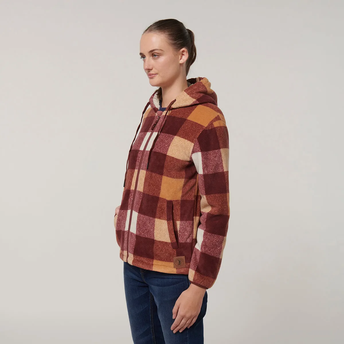 Hard Yakka Women's Check Zoodie - Autumn check