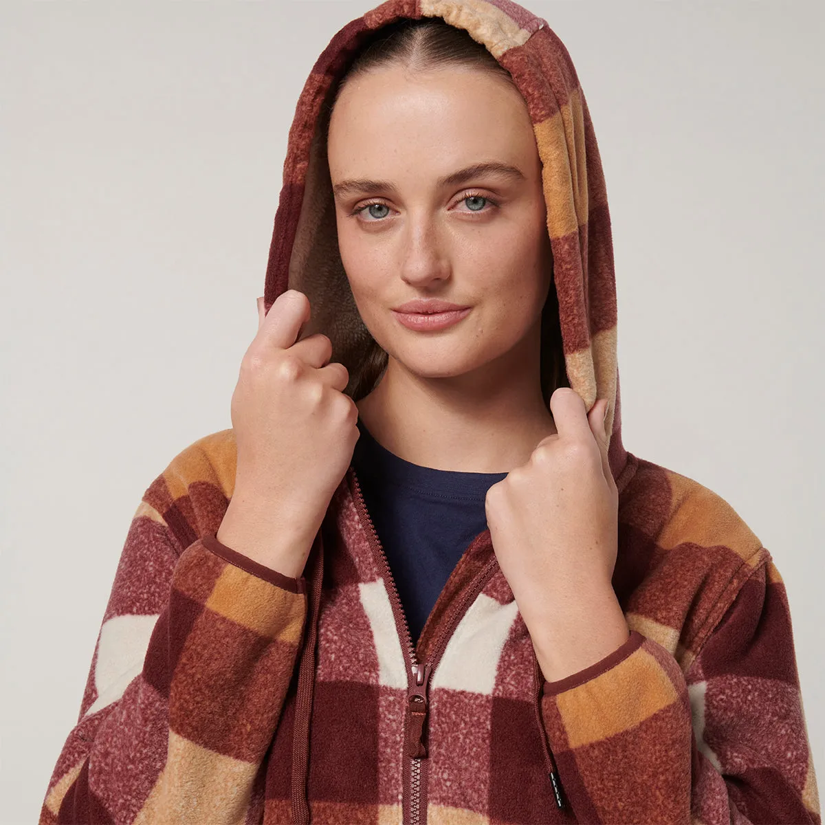 Hard Yakka Women's Check Zoodie - Autumn check