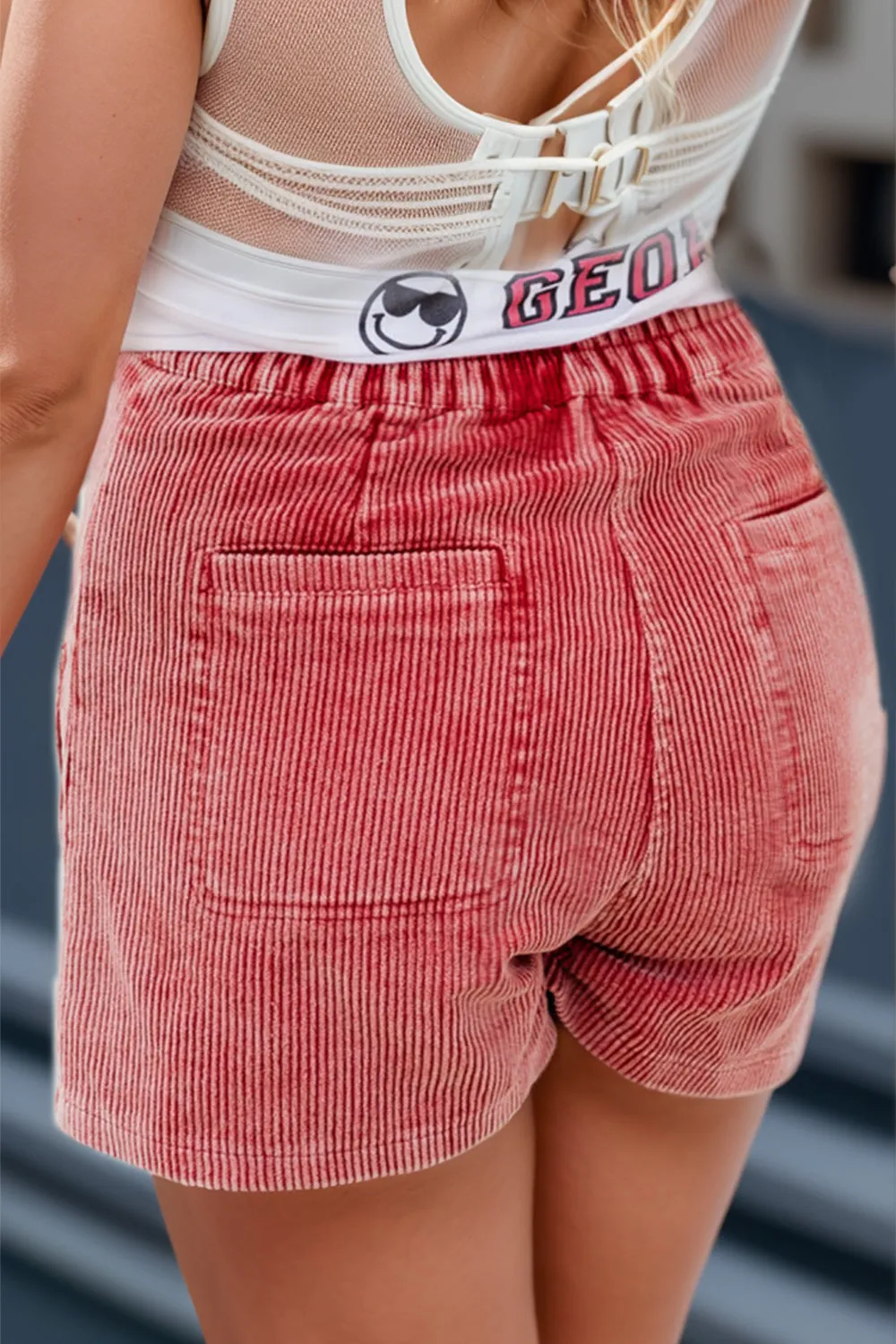 Hazel Blues® |  Corduroy Shorts with Pockets