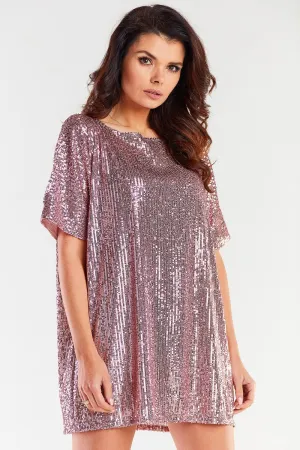 Heart Neckline Loose Midi Dress