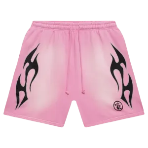Hellstar x Complex Sports Flame Shorts 'Pink'
