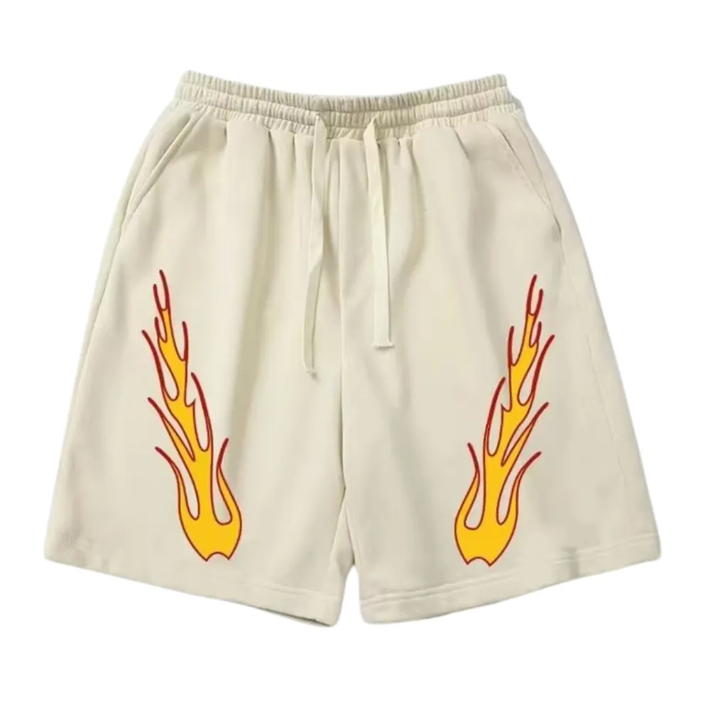 High Street Flame Print Shorts