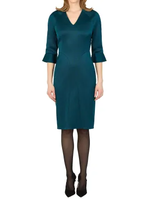 HILTON HOLLIS STRETCH FAILLE DRESS